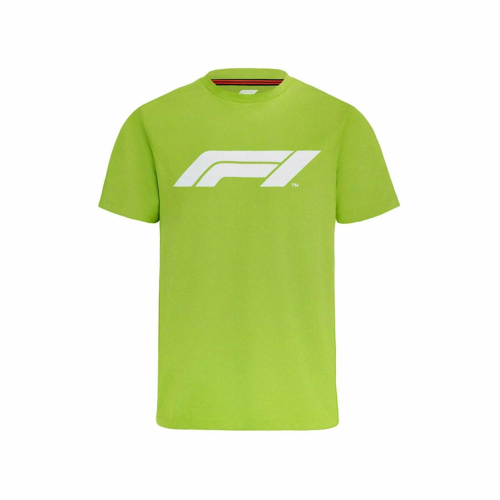 Formula 1 Tech Collection F1 Men's Large Logo T-Shirt T-shirts Yellow Green