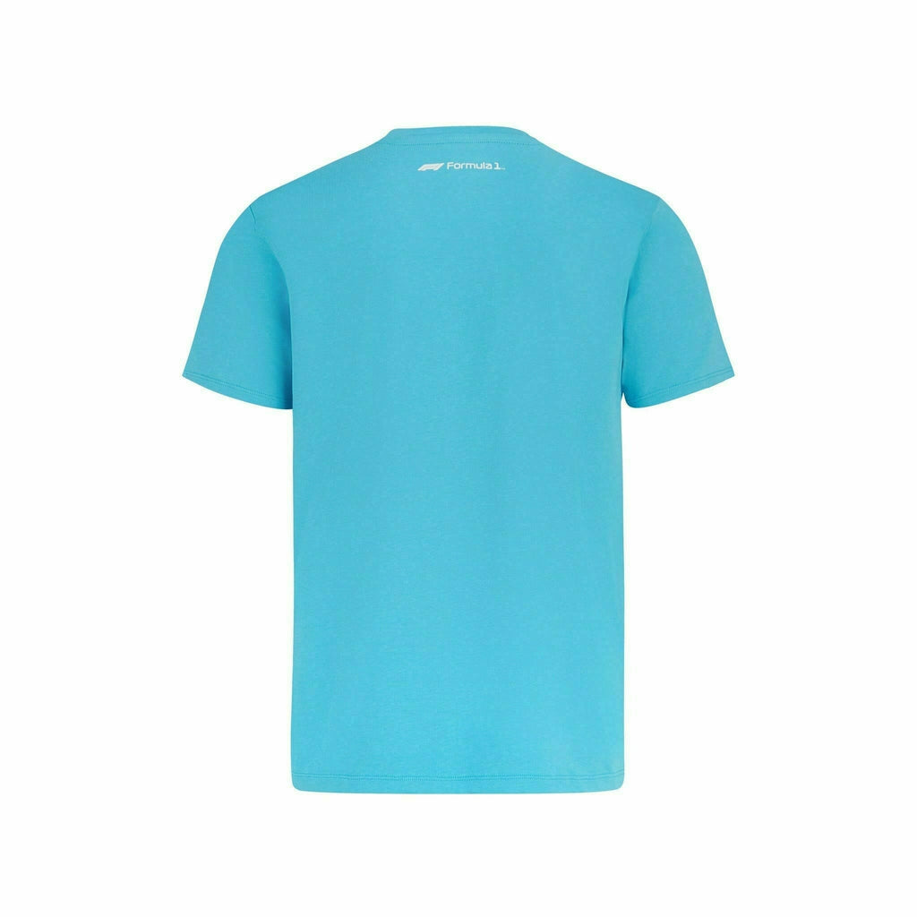 Formula 1 Tech Collection F1 Men's Large Logo T-Shirt T-shirts Medium Turquoise