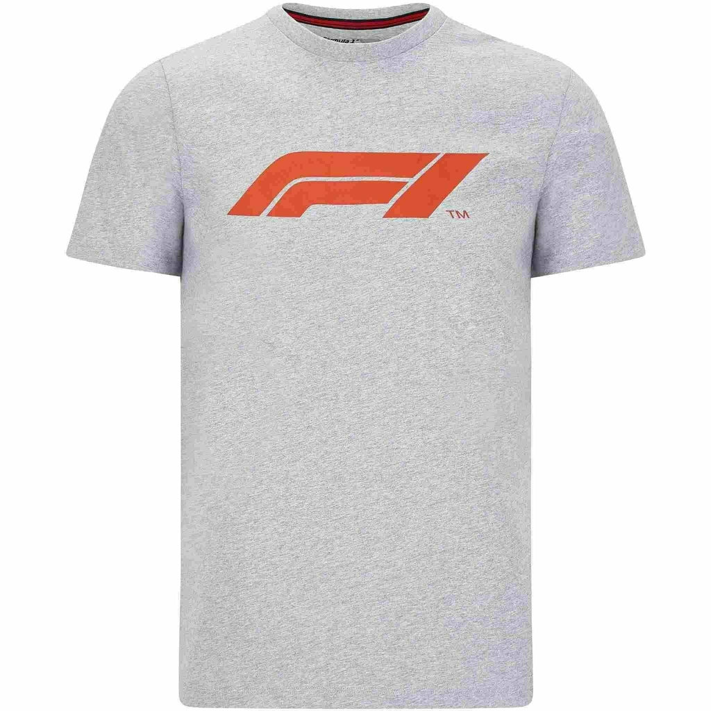 Formula 1 Tech Collection F1 Men's Large Logo T-Shirt T-shirts Light Gray