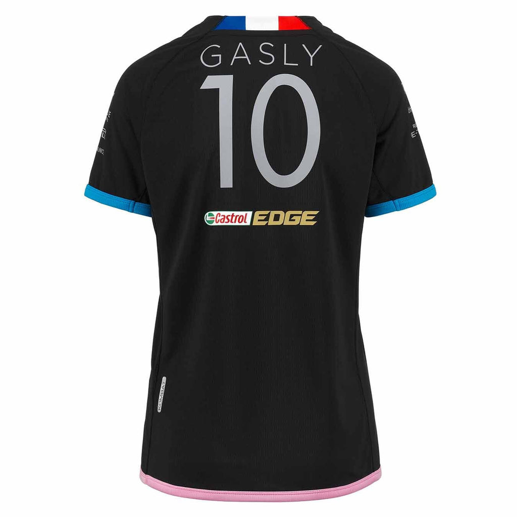 Alpine Racing F1 2023 Women's Pierre Gasly T-Shirt- Black T-shirts Alpine 