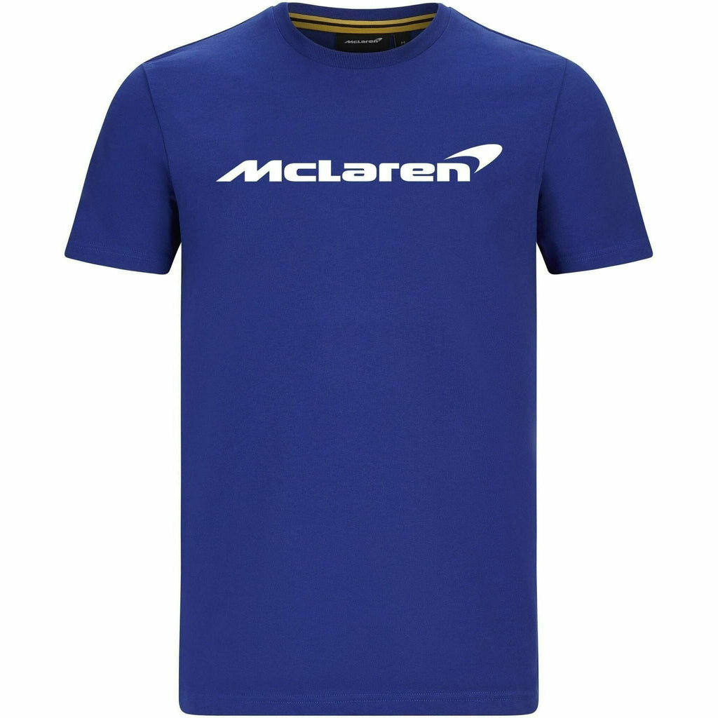 McLaren F1 Men's Essentials T-Shirt Anthracite/Orange/Blue T-shirts Dark Slate Blue