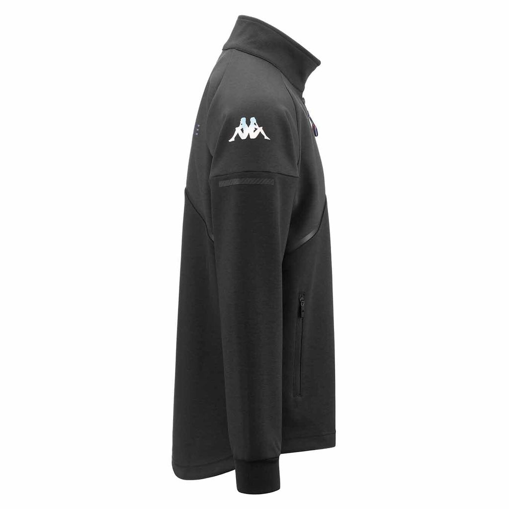 Alpine Racing F1 Men's Team Full Zip Fleece Pullover - Dark Grey/Blue Sweatshirt Alpine 
