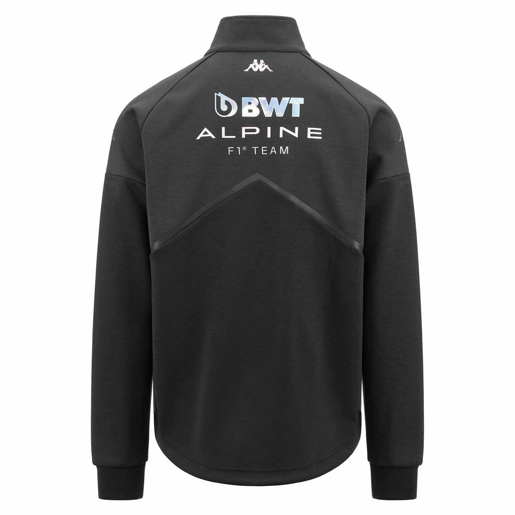 Alpine Racing F1 Men's Team Full Zip Fleece Pullover - Dark Grey/Blue Sweatshirt Alpine 
