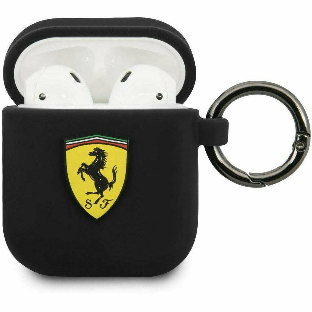 Scuderia Ferrari SILICONE CASE COVER FOR AIRPODS WITH RING Phone Cases Goldenrod