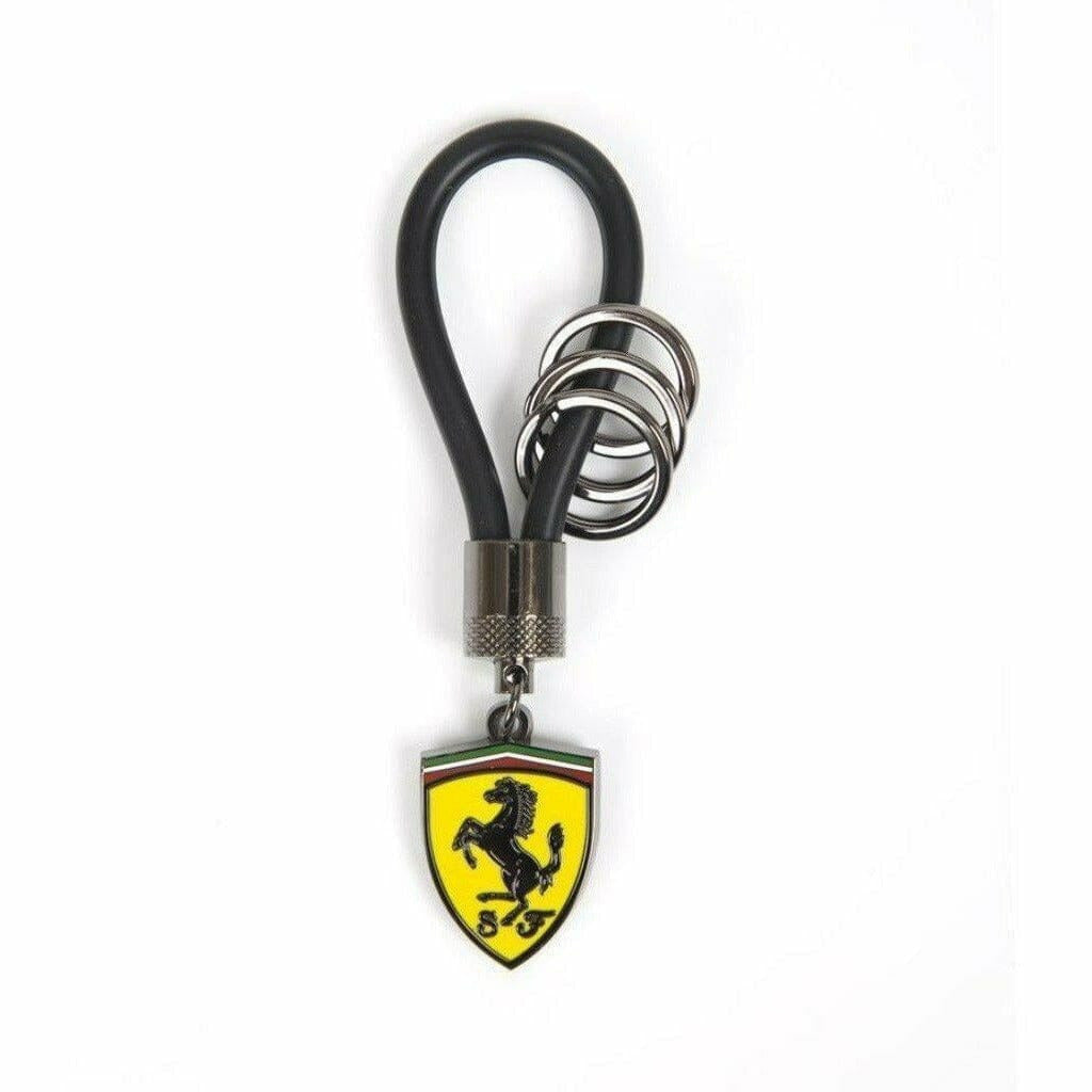 Scuderia Ferrari F1 Rubber Strap Key Chain-Black Keyrings Dark Slate Gray