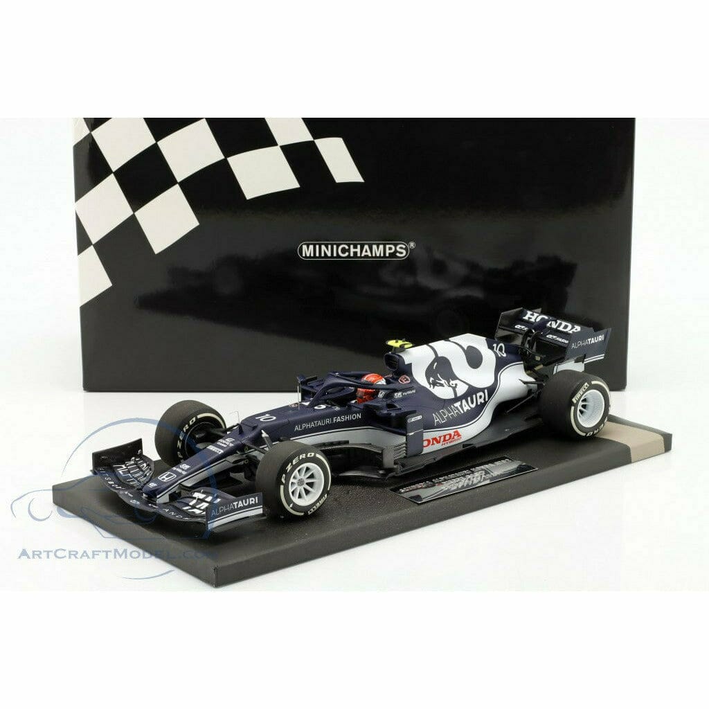 Scuderia Alpha Tauri F1 Pierre Gasly Honda At2 Bahrain GP 1:18 Model Car - Minichamps Model Cars Dark Slate Gray
