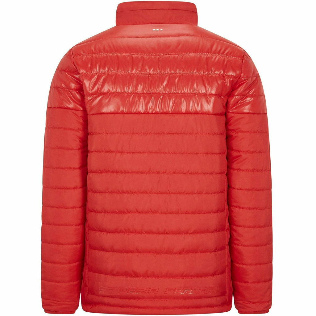 Scuderia Ferrari F1 Men's Padded Jacket- Black/Red Jackets Chocolate