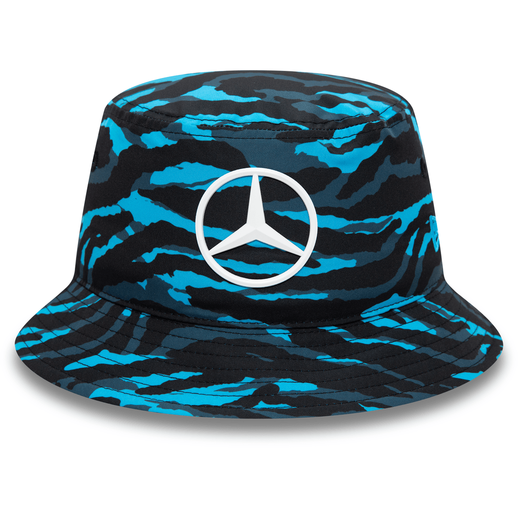 Mercedes Benz EQ Formula E New Era Bucket Hat - Camo Hats Dark Slate Gray