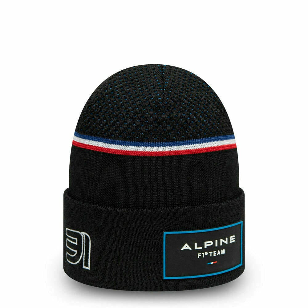 Alpine Racing F1 New Era Esteban Ocon Cuff Beanie - Black Hats Black