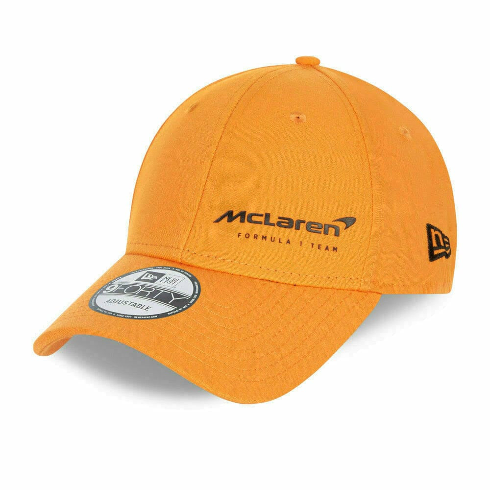 McLaren F1 Essentials New Era 9Forty Baseball Hat - Papaya/Anthracite Hats Coral