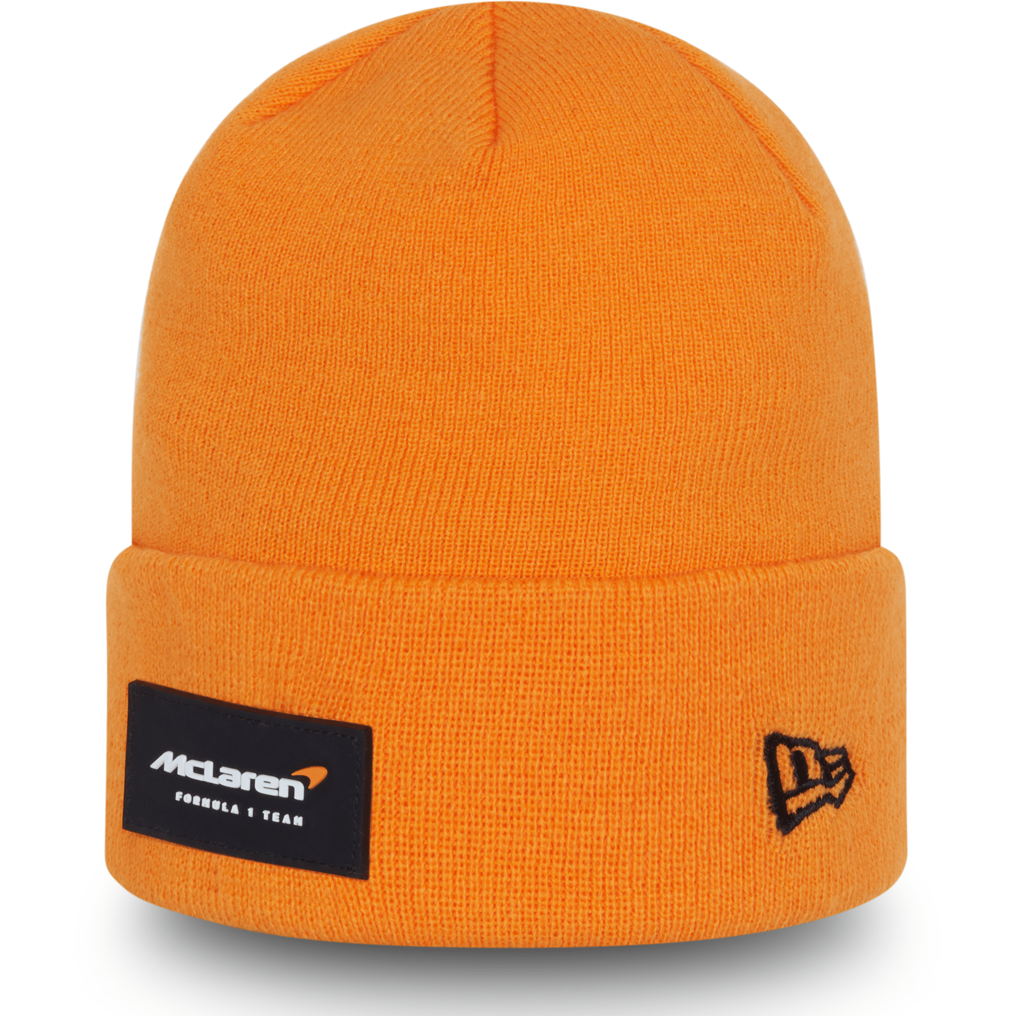 McLaren F1 New Era Essential Cuff Beanie- Papaya/Anthracite Hats Chocolate