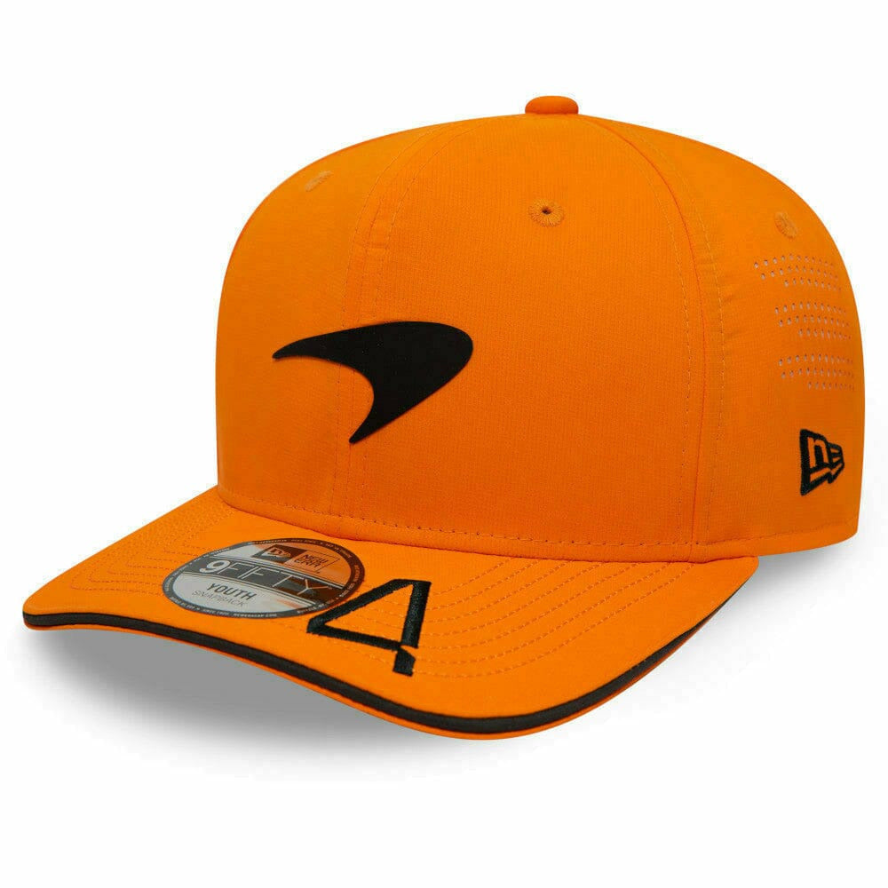 McLaren F1 New Era 9Fifty Kids 2022 Lando Norris Team Hat- Papaya Hats Chocolate