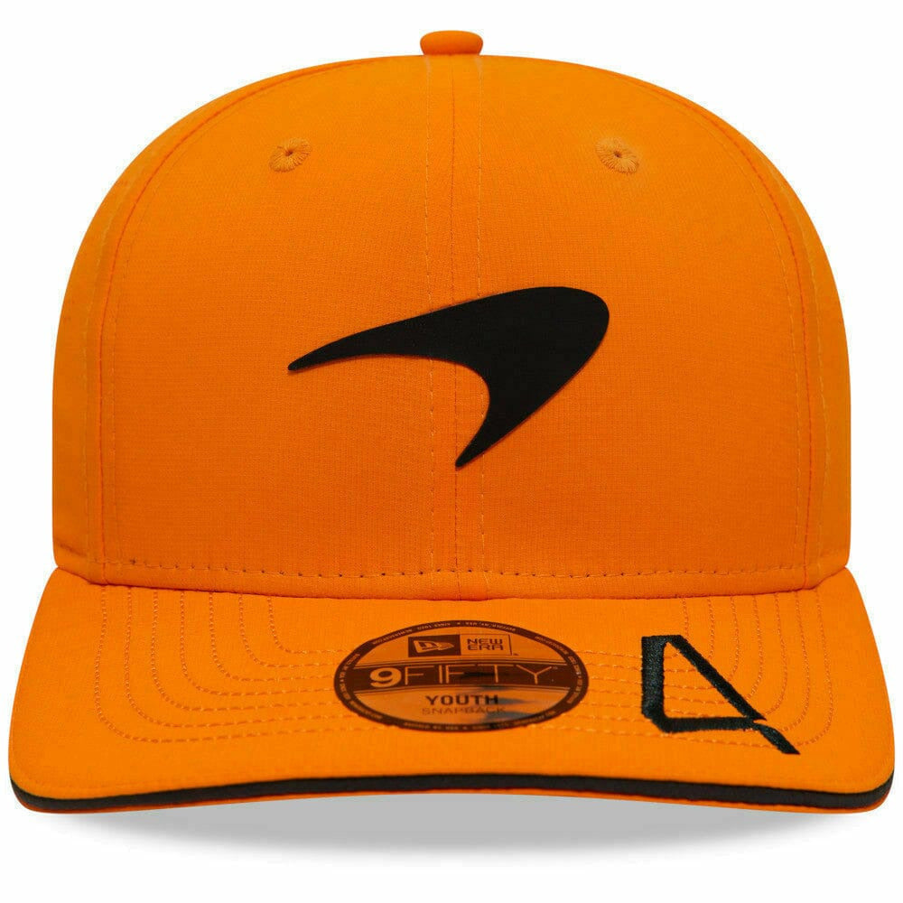 McLaren F1 New Era 9Fifty Kids 2022 Lando Norris Team Hat- Papaya Hats Chocolate