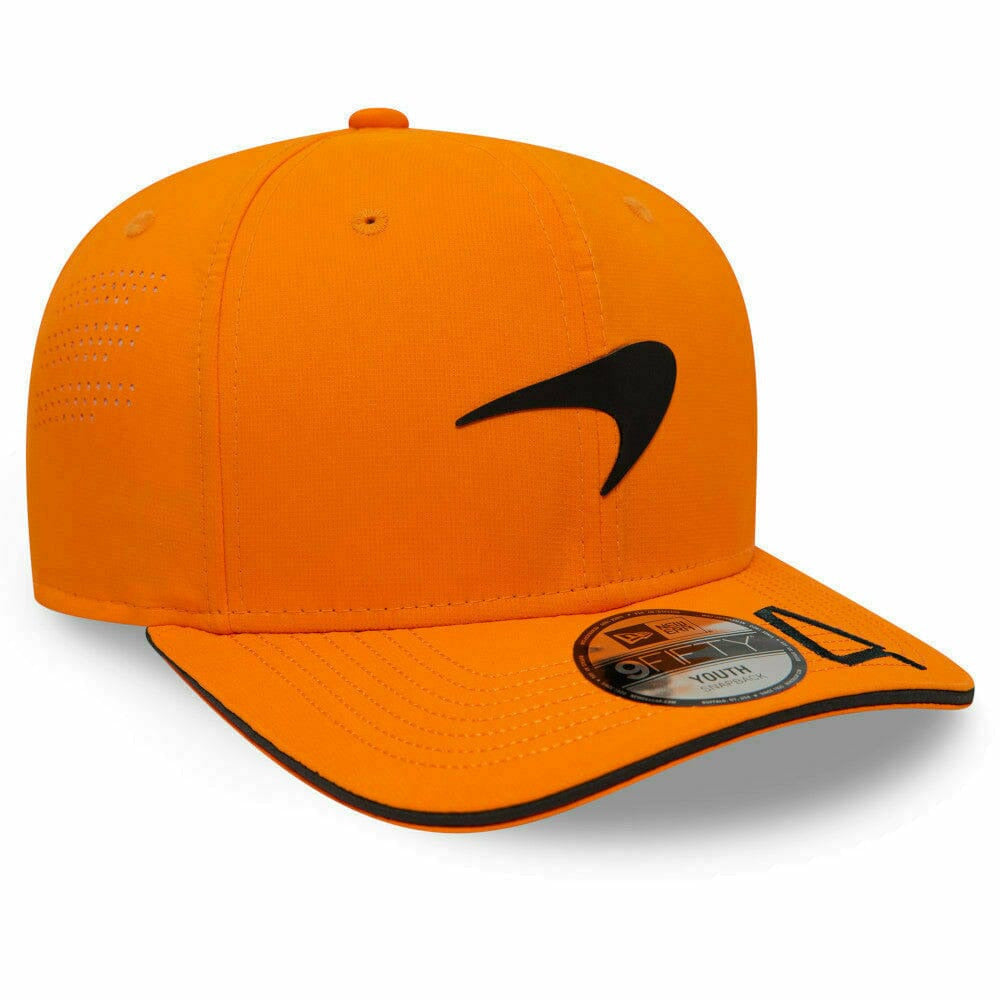 McLaren F1 New Era 9Fifty Kids 2022 Lando Norris Team Hat- Papaya Hats Chocolate
