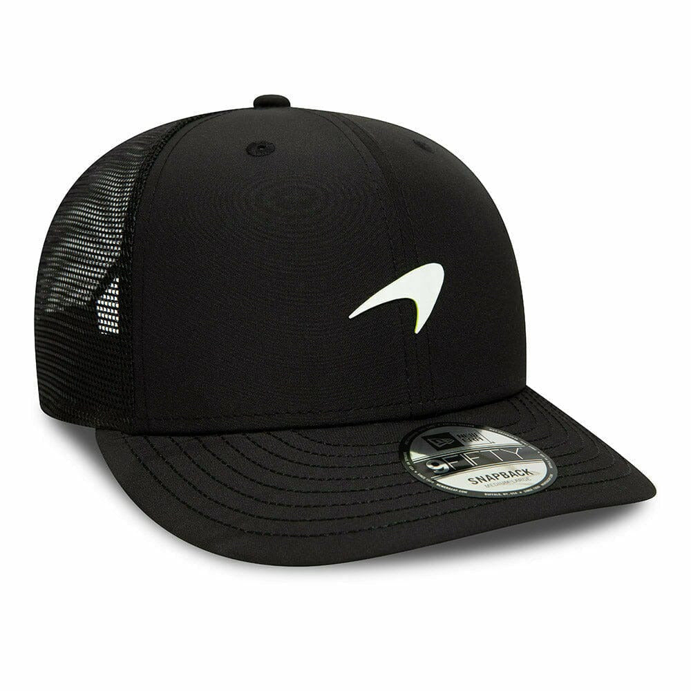 McLaren F1 New Era 9Fifty Lando Norris Logo Pre Curve Hat - Black Hats Black