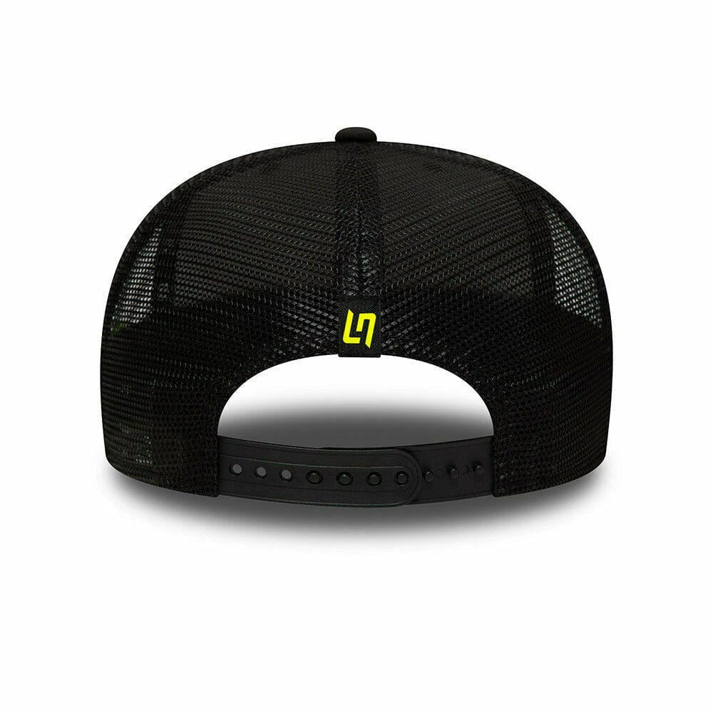 McLaren F1 New Era 9Fifty Lando Norris Logo Pre Curve Hat - Black Hats Black