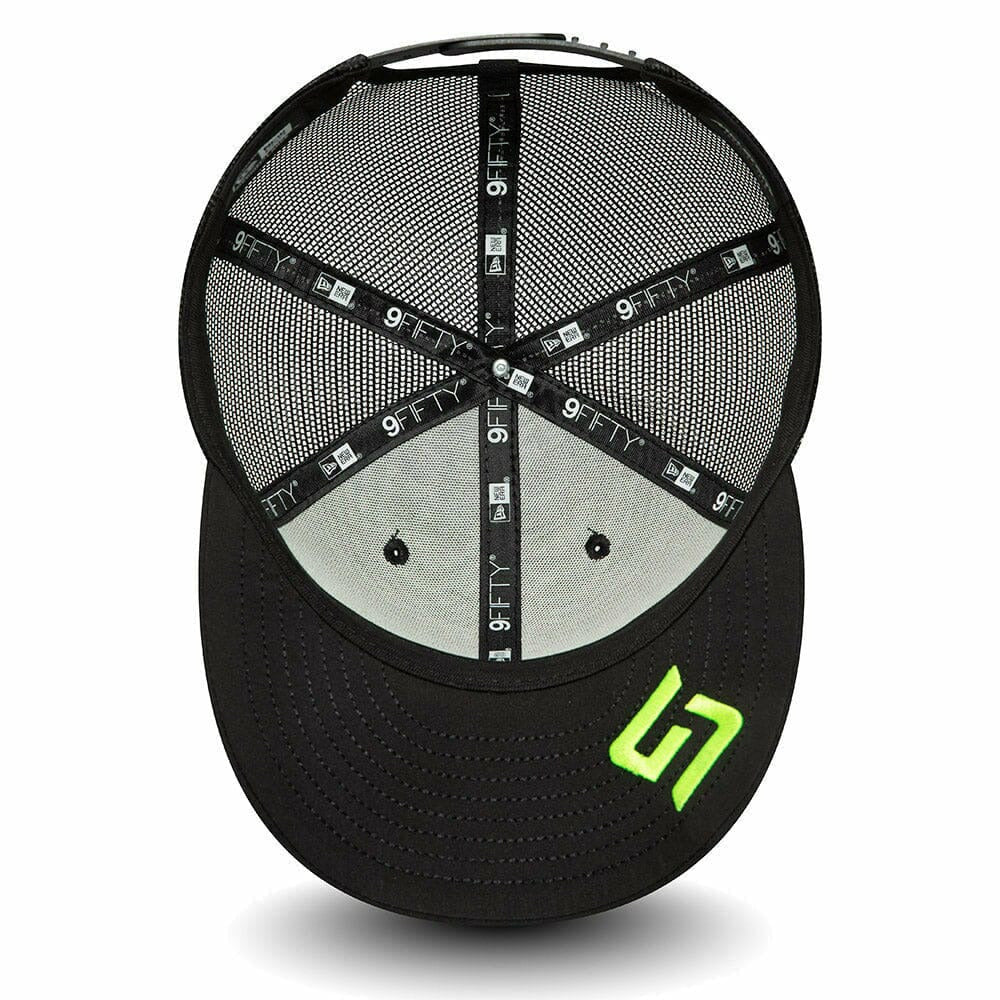 McLaren F1 New Era 9Fifty Lando Norris Logo Pre Curve Hat - Black Hats Light Gray