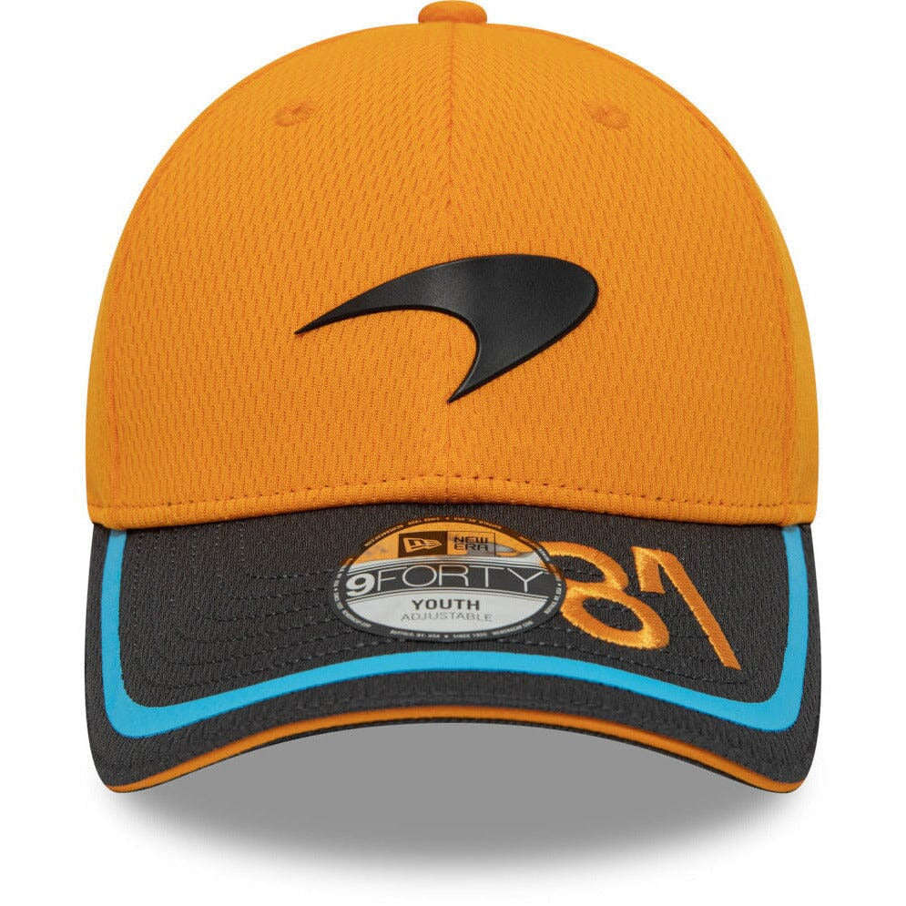 McLaren F1 NEW ERA 9FORTY Kids 2023 Team Oscar Piastri Hat- Youth Papaya Hats Goldenrod