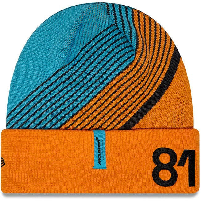 McLaren F1 NEW ERA 2023 Oscar Piastri Team Cuff Beanie- Papaya Hats Chocolate