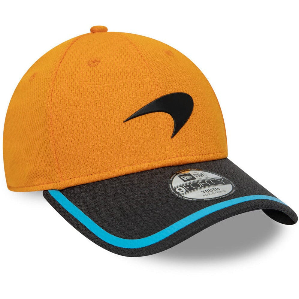 McLaren F1 NEW ERA 9FORTY 2023 Kids Team Baseball Hat - Youth Papaya Hats Dark Slate Gray