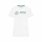 Mercedes Benz AMG Petronas F1 Women's Large Logo T-Shirt -Black/White T-shirts White Smoke