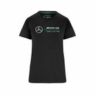 Mercedes Benz AMG Petronas F1 Women's Large Logo T-Shirt -Black/White T-shirts Dark Slate Gray