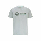 Mercedes Benz AMG Petronas F1 Unisex Large Logo T-Shirt - Black/Gray/White T-shirts Gray