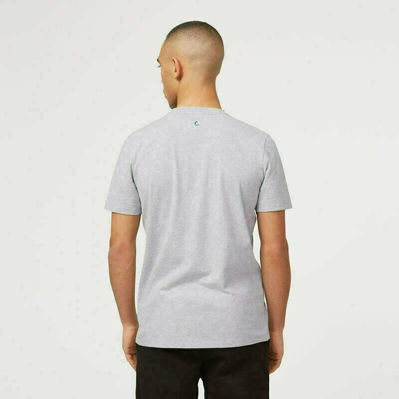 Mercedes Benz AMG Petronas F1 Unisex Large Logo T-Shirt - Black/Gray/White T-shirts Light Gray