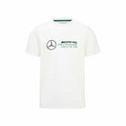 Mercedes Benz AMG Petronas F1 Unisex Large Logo T-Shirt - Black/Gray/White T-shirts White Smoke