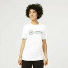 Mercedes Benz AMG Petronas F1 Unisex Large Logo T-Shirt - Black/Gray/White T-shirts Beige