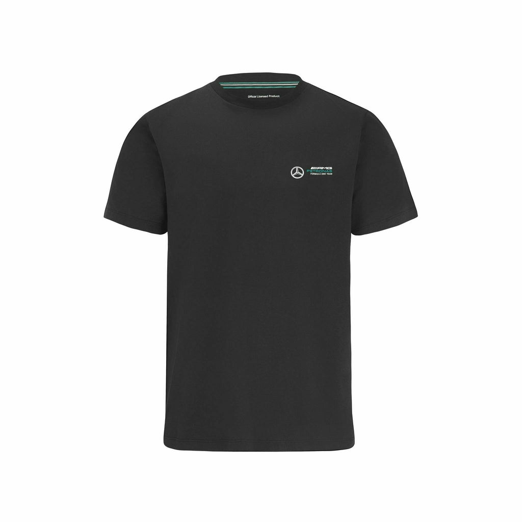Mercedes Benz AMG Petronas F1 Unisex Small Logo T-Shirt - Black/Gray T-shirts Dark Slate Gray