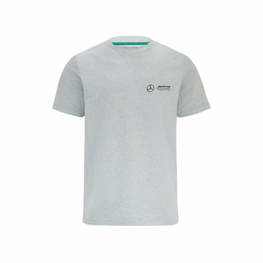 Mercedes Benz AMG Petronas F1 Unisex Small Logo T-Shirt - Black/Gray T-shirts Gray