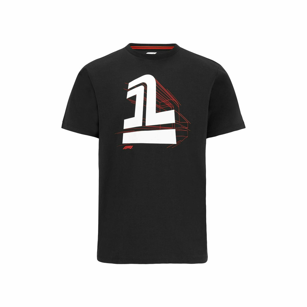 Formula 1 Tech Collection F1 Men's Graphic Logo T-Shirt- Black Shirts & Tops Dark Slate Gray