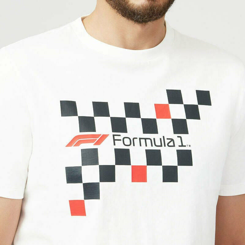 Formula 1 Tech Collection F1 Unisex Flag Graphic T-Shirt - White T-shirts White Smoke