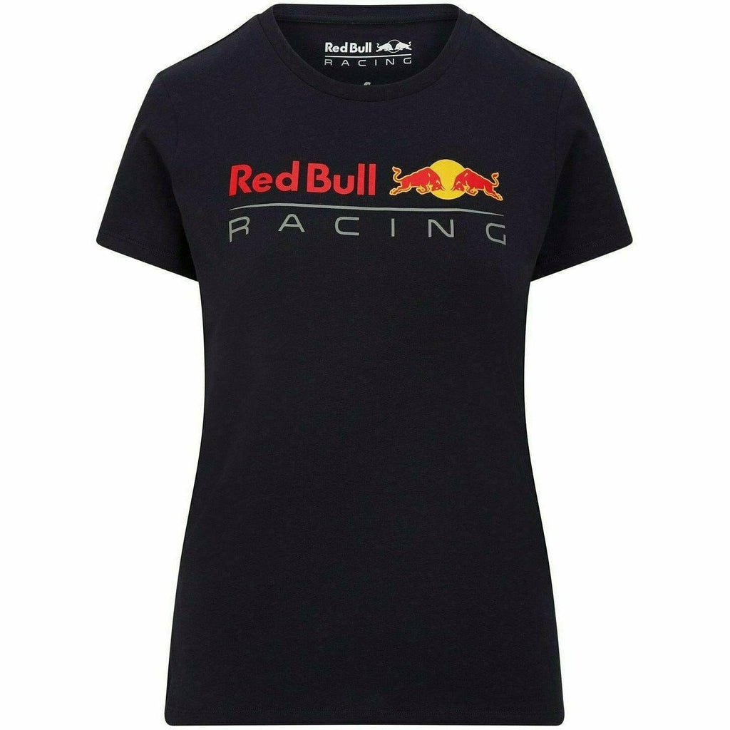 Red Bull Racing F1 Women's Large Logo T-Shirt - Navy/White/Orange T-shirts Black