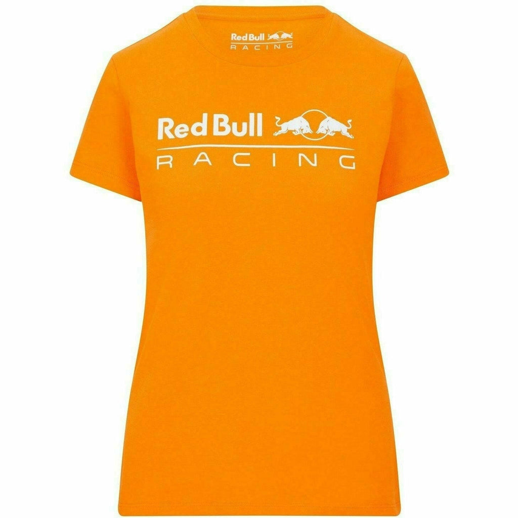 Red Bull Racing F1 Women's Large Logo T-Shirt - Navy/White/Orange T-shirts Dark Orange