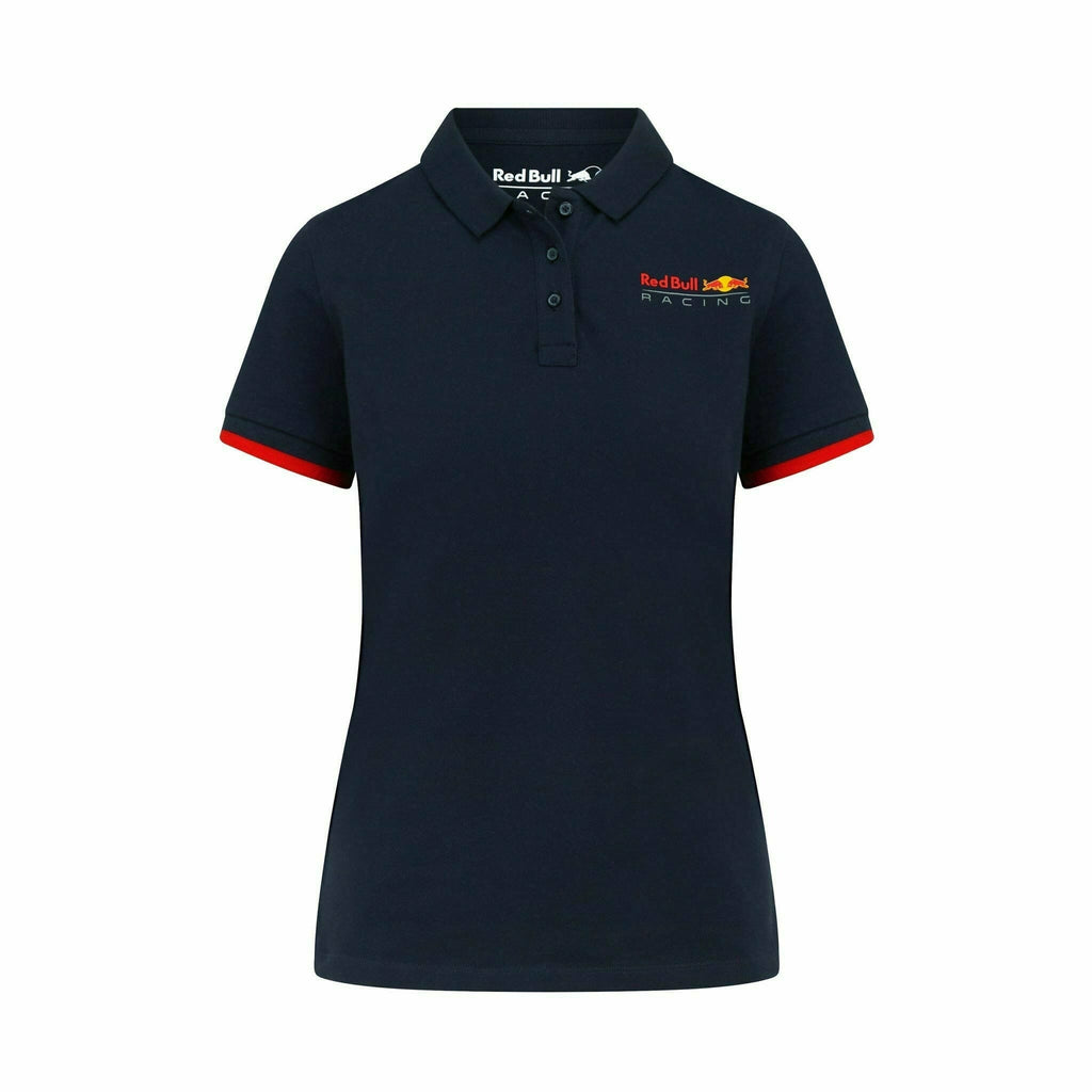 Red Bull Racing F1 Women's Classic Polo Shirt - Navy/White Polos Dark Slate Gray