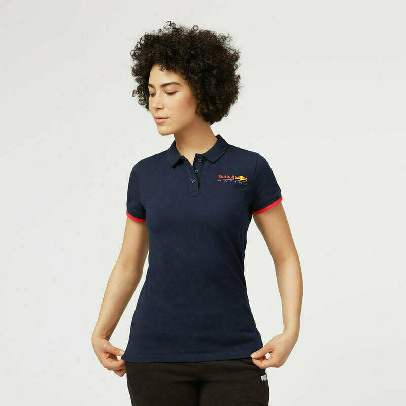 Red Bull Racing F1 Women's Classic Polo Shirt - Navy/White Polos Dark Slate Gray