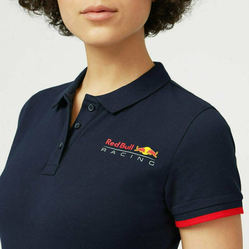 Red Bull Racing F1 Women's Classic Polo Shirt - Navy/White Polos Dark Slate Gray