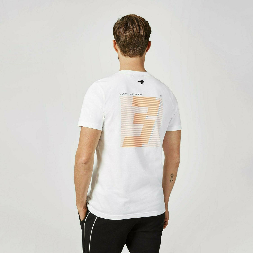 McLaren F1 Men's Daniel Ricciardo #3 T-Shirt -Black/White T-shirts Tan