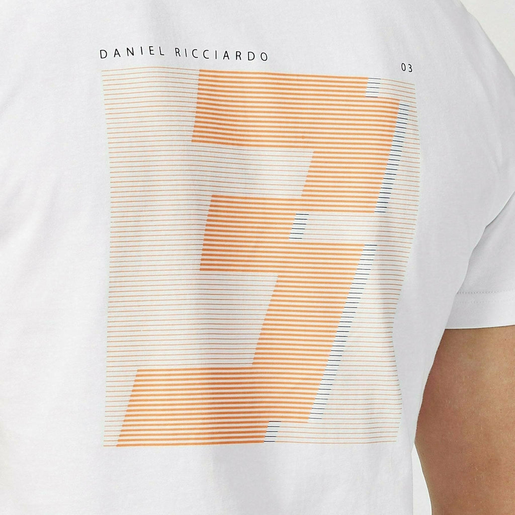 McLaren F1 Men's Daniel Ricciardo #3 T-Shirt -Black/White T-shirts Misty Rose