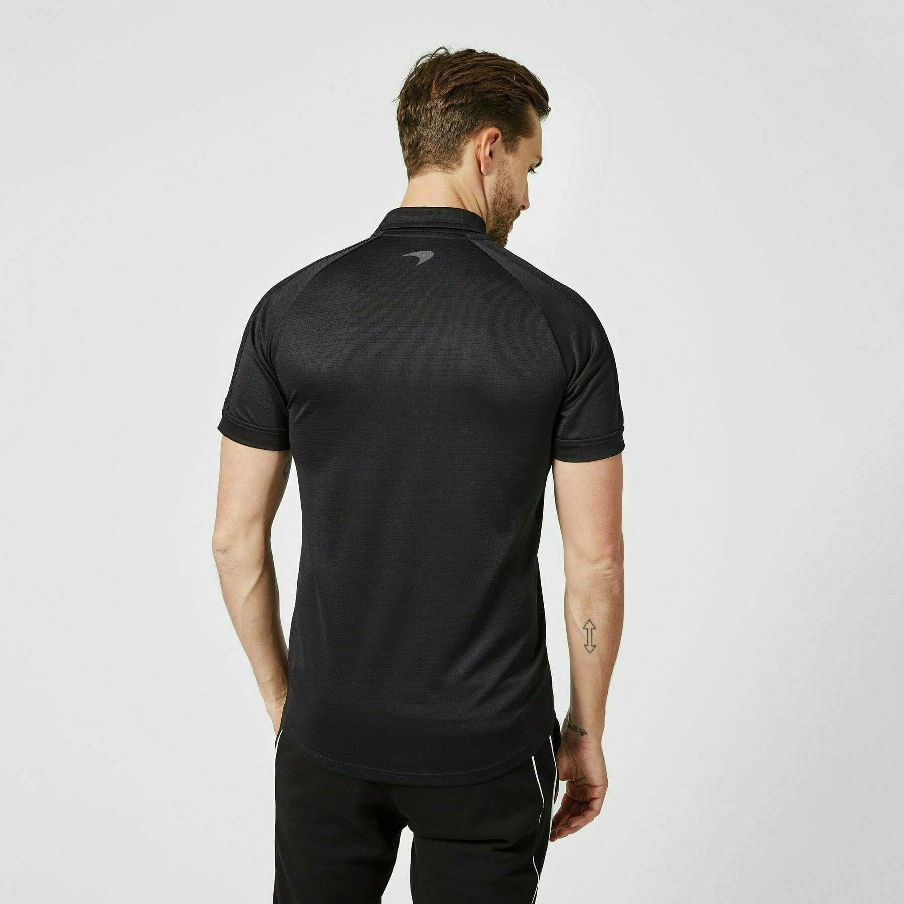 McLaren F1 Men's Tech Polo Shirt- Black Polos Dark Slate Gray