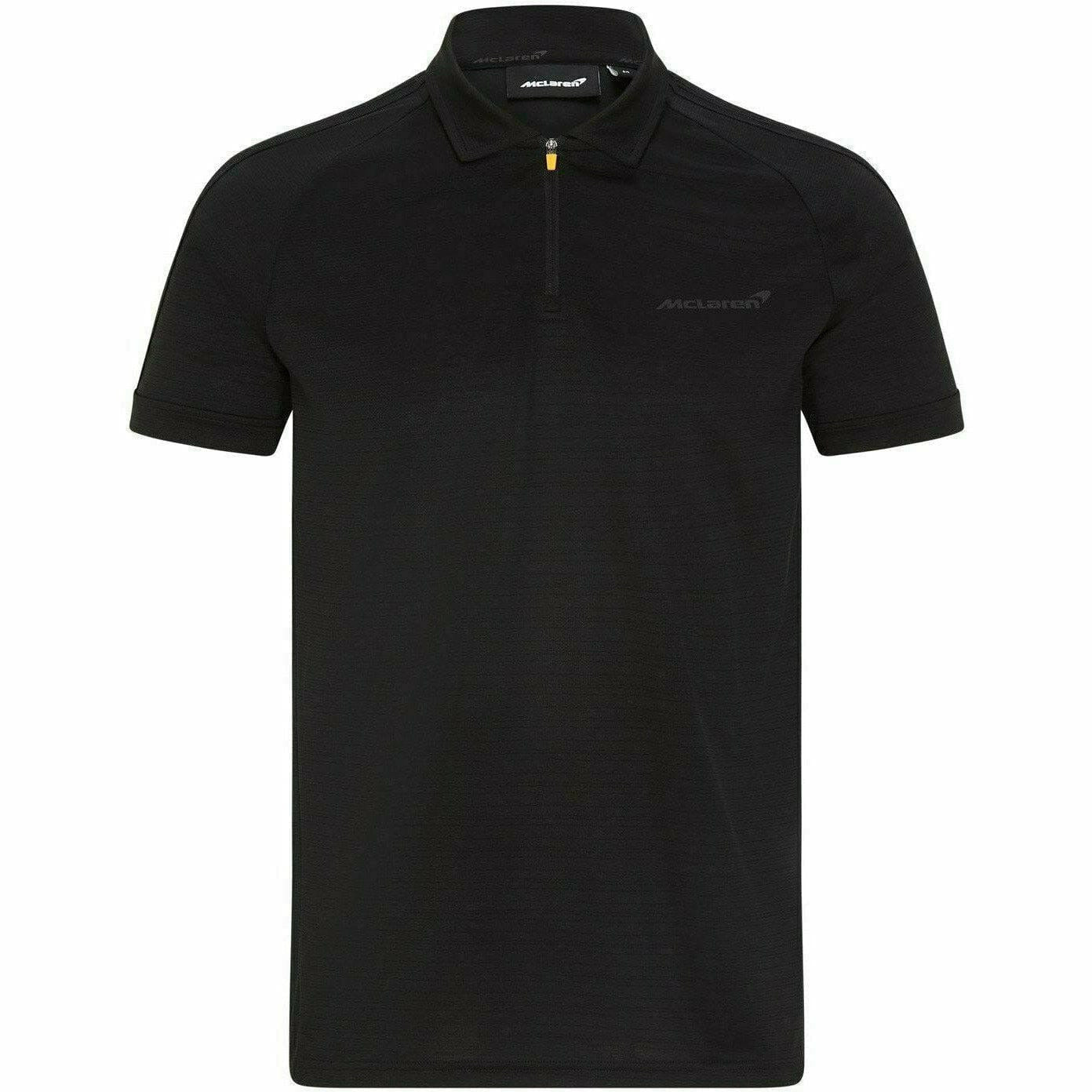 McLaren F1 Men's Tech Polo Shirt- Black Polos Black