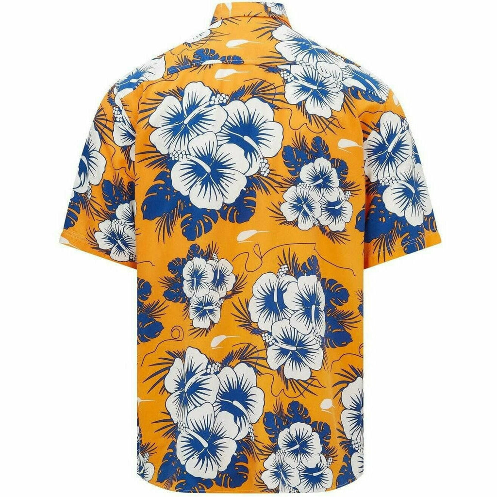 McLaren F1 Men's Hawaiian Button Down Shirt  - Orange Shirts Dark Slate Gray