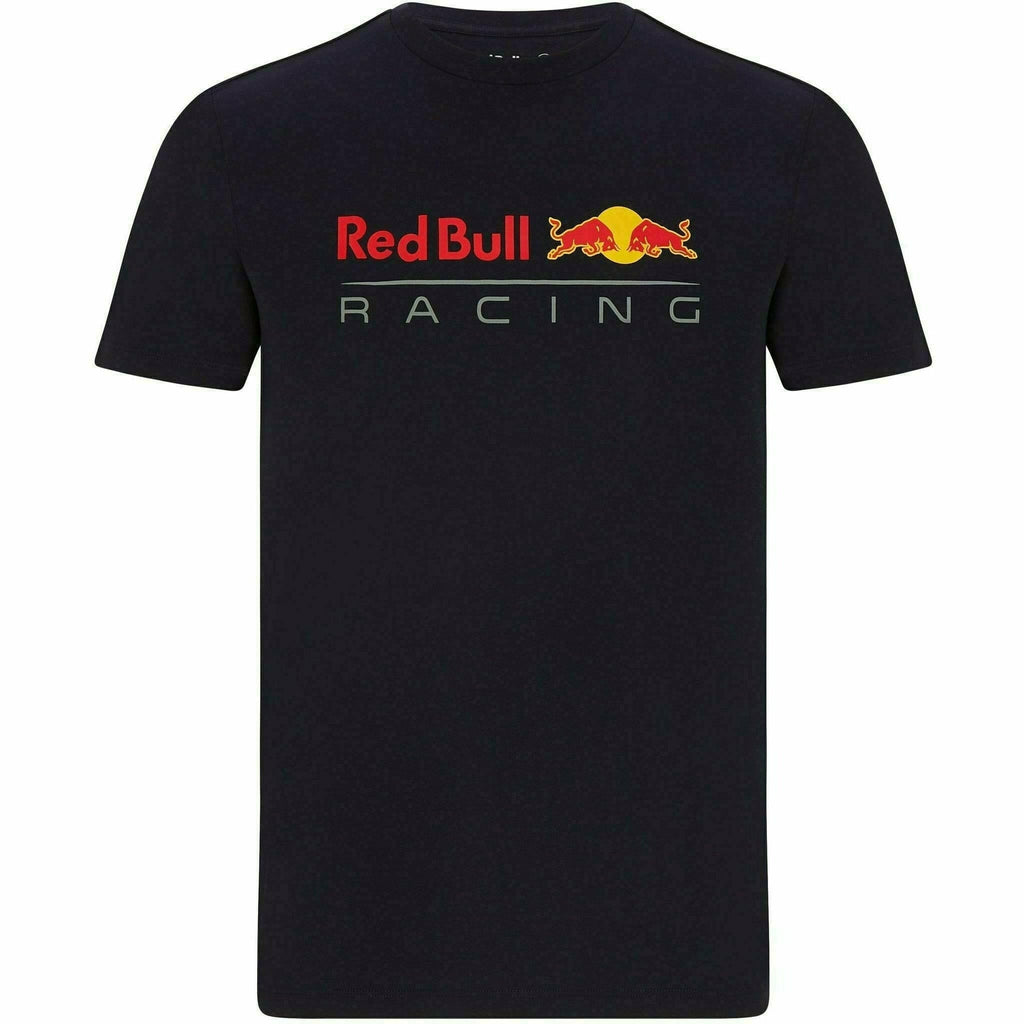 Red Bull Racing F1 Men's Large Logo T-Shirt - Navy/White/Orange T-shirts Black