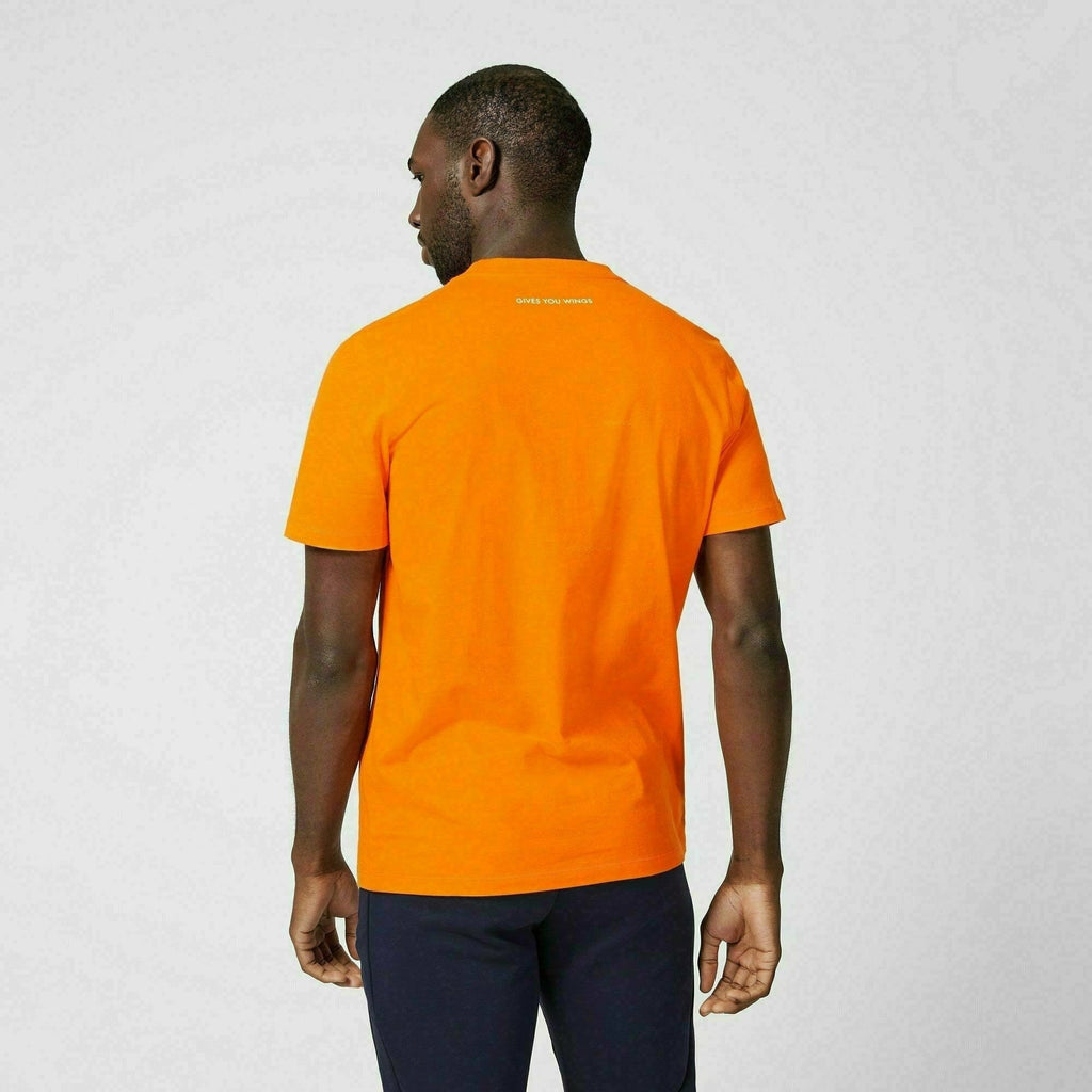 Red Bull Racing F1 Men's Large Logo T-Shirt - Navy/White/Orange T-shirts Dark Orange