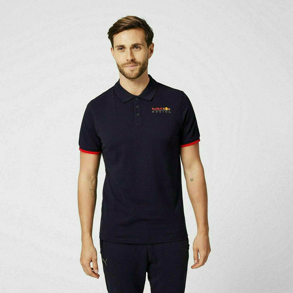 Red Bull Racing F1 Men's Classic Polo Shirt -Navy/White Polos Lavender