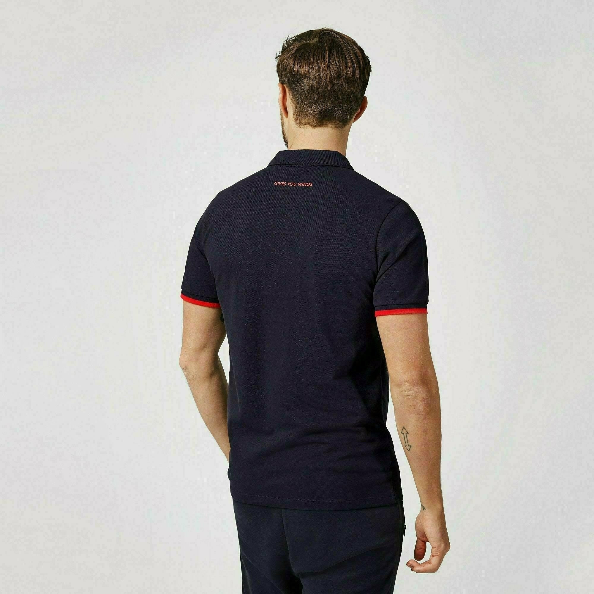 Red Bull Racing F1 Men's Classic Polo Shirt -Navy/White Polos Black
