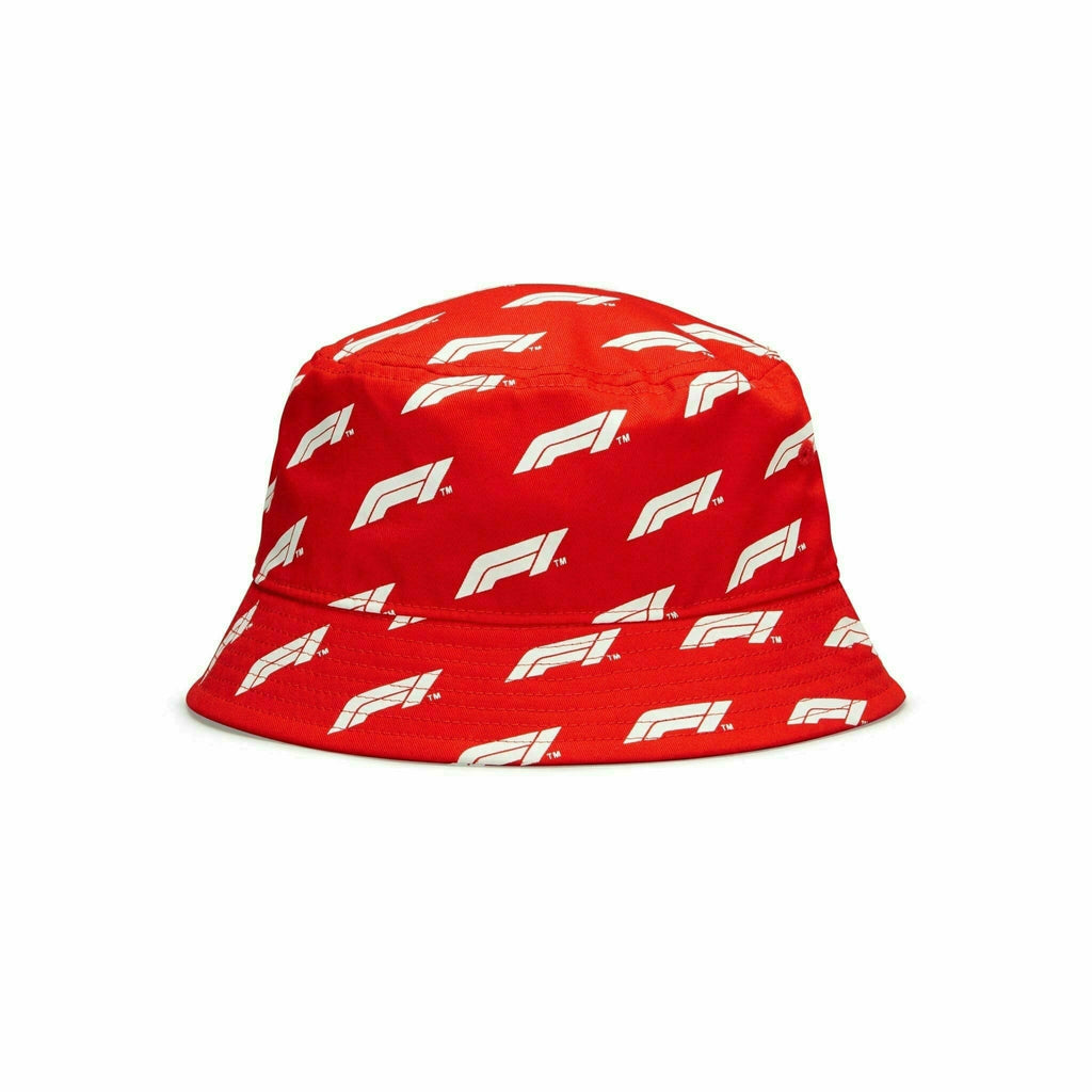 Formula 1 Tech Collection F1 Logo Bucket Hat - Red Hats Antique White