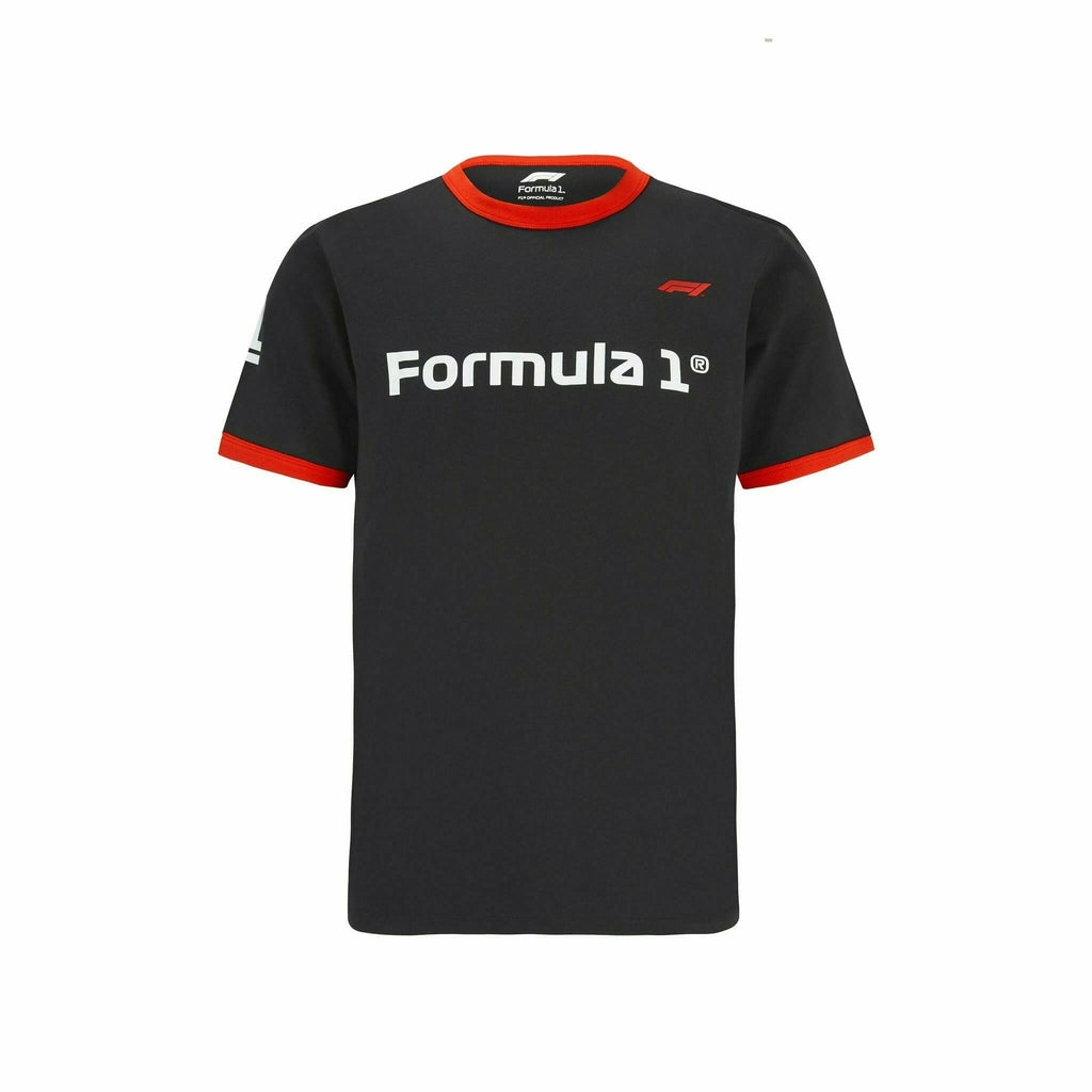 Formula 1 Tech Collection F1 Men's Ringer T-Shirt - Black T-shirts Dark Slate Gray
